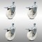Service Caster 5 Inch SS Nylon Wheel Swivel 12mm Threaded Stem Caster Set Total Lock Brake SCC-SSTSTTL20S514-NYS-M1215-4 - alternate 1